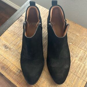 SARTO By Franco Sarto Black Suede Ankle Booties